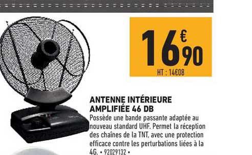 antenne intérieure amplifiée 46 db