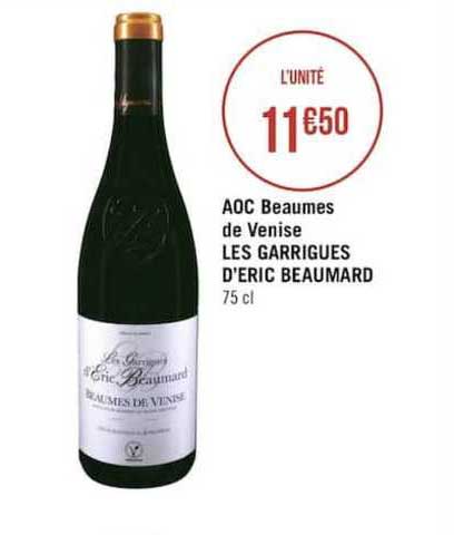 aoc beaumes de venise les garrigues d'eric beaumard