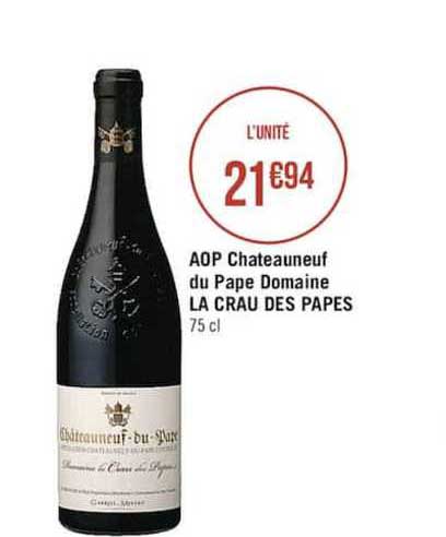 aop chateauneuf du pape domiane la crau des papes