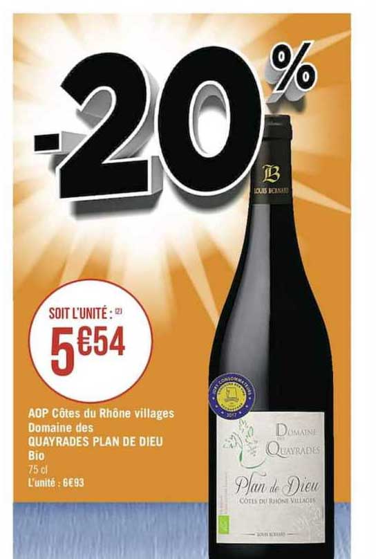 Aop Côtes Du Rhône Villages Domaine Des Quayrades Plan De Dieu Bio