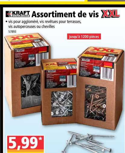 Assortiment De Vis Xxl Kraft Werkzeuge