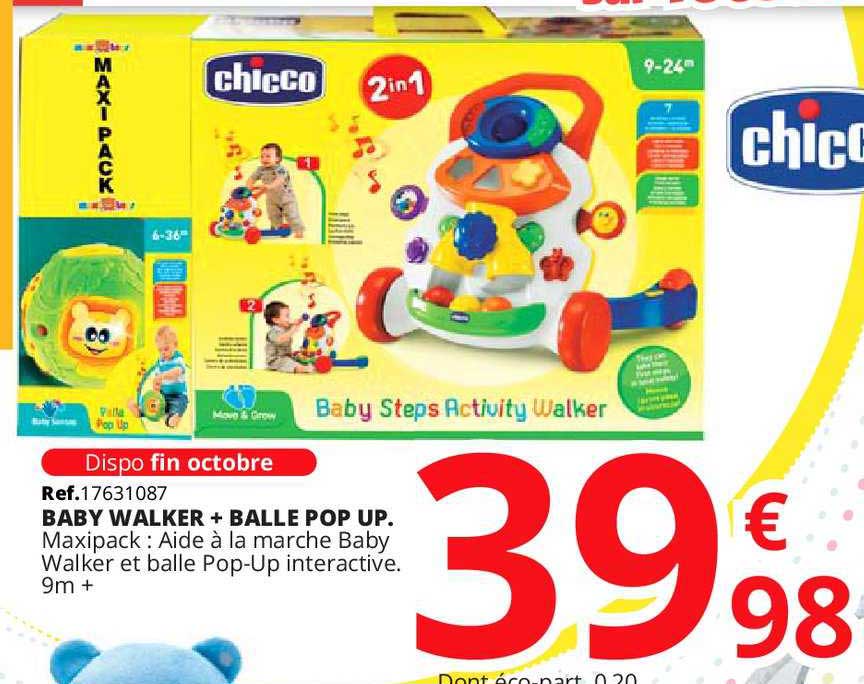 baby walker balle pop up