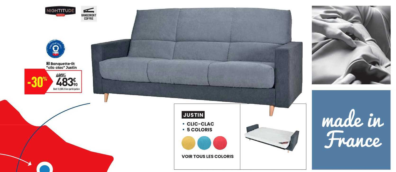 banquette-lit "clic clac" justin