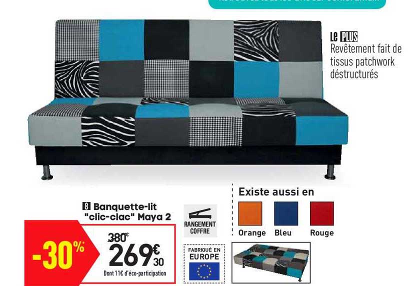 banquette-lit "clic-clac" maya 2