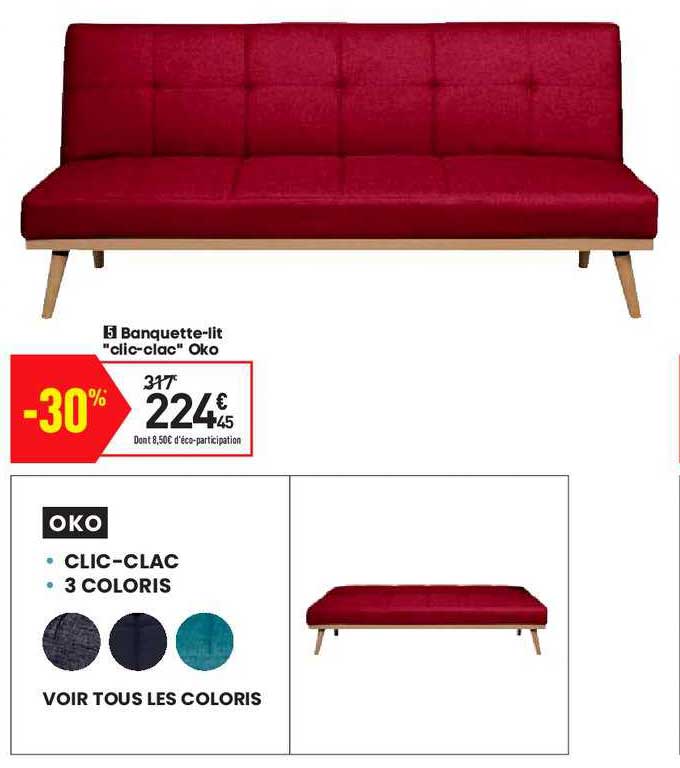banquette-lit "clic clac" oko