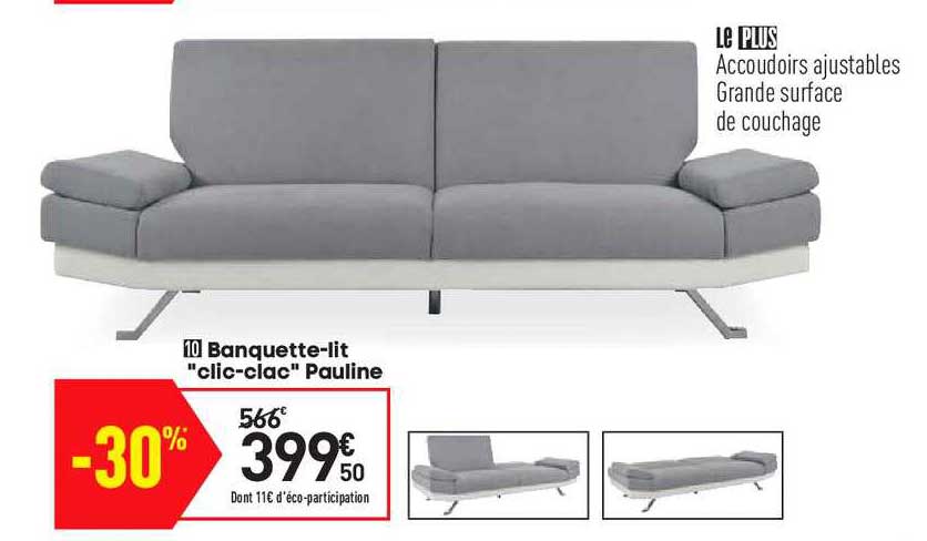 banquette-lit "clic-clac" pauline