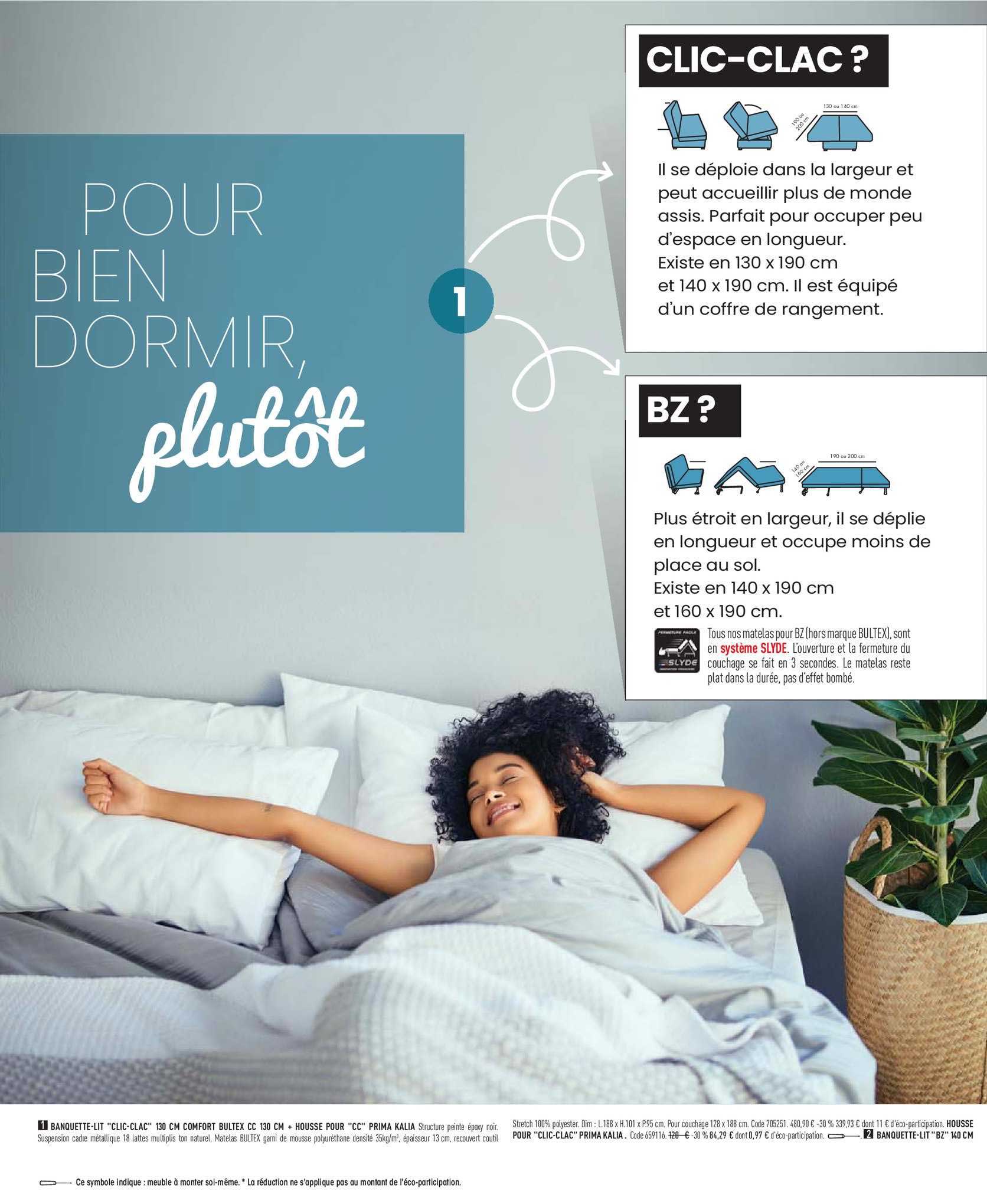 banquette-lit "clic-clac"