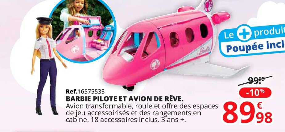 Barbie Pilote Et Avion De Rêve