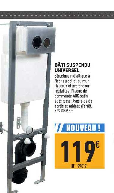 bâti suspendu universel