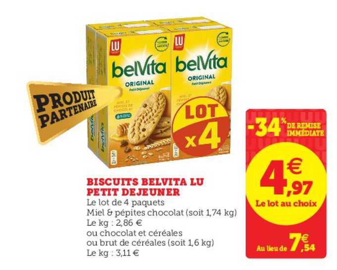 Biscuit Belvita Lu Petit Déjeuner -34% De Remise Immédiate