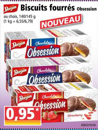 biscuits fourrés obsession bergen