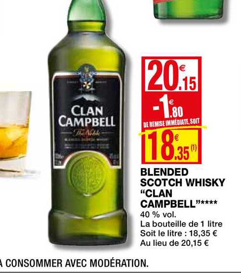 blended scotch whisky "clan campbell"