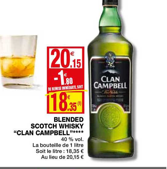 blended scotch whisky "clan campbell"