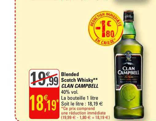 blended scotch whisky clan campbell