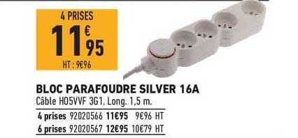 bloc parafoudre silver 16a