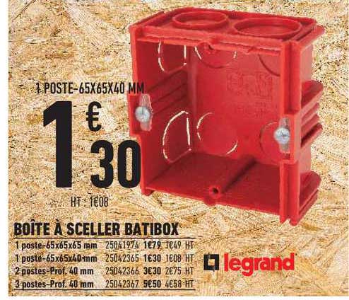 boîte à sceller batibox legrand