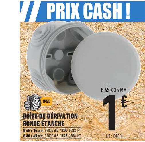 boîte de dérivation ronde étanche