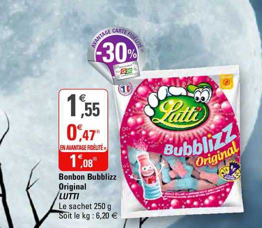 bonbon bubblizz original lutti