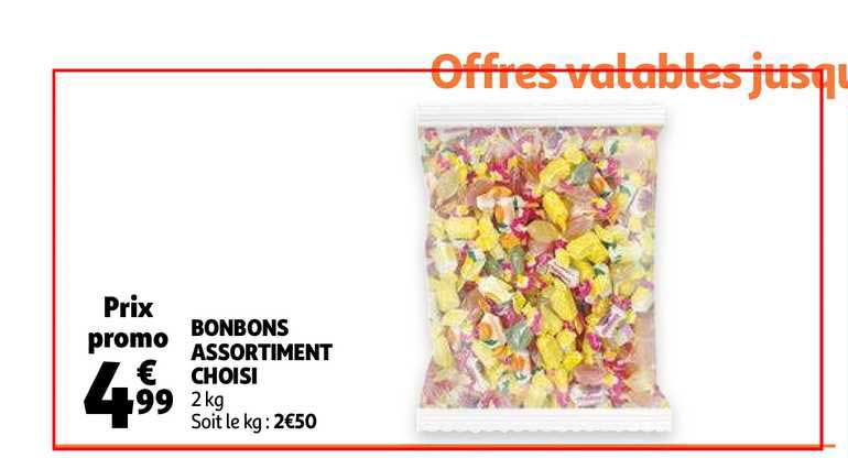 bonbons assortiment choisi