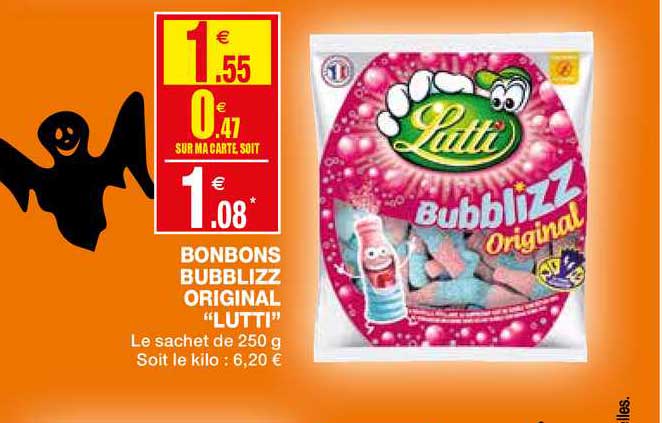 bonbons bubblizz original "lutti"