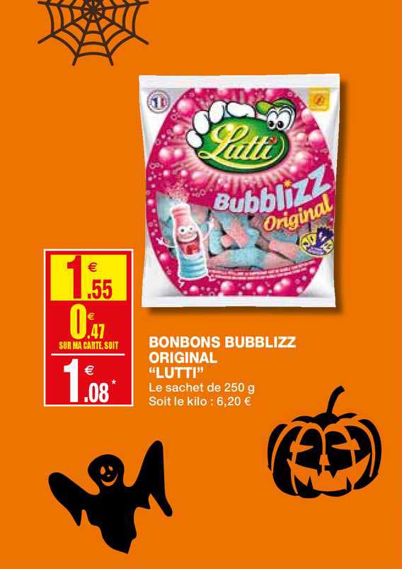 bonbons bubblizz original "lutti"