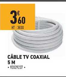 câble tv coaxial 5 m