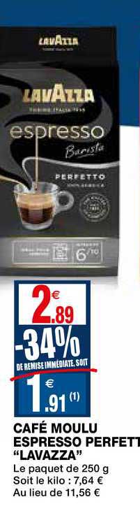 Café Moulu Espresso Perfeti "lavazza"