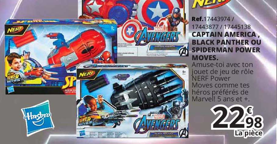 capitain america black panther ou spiderman power moves