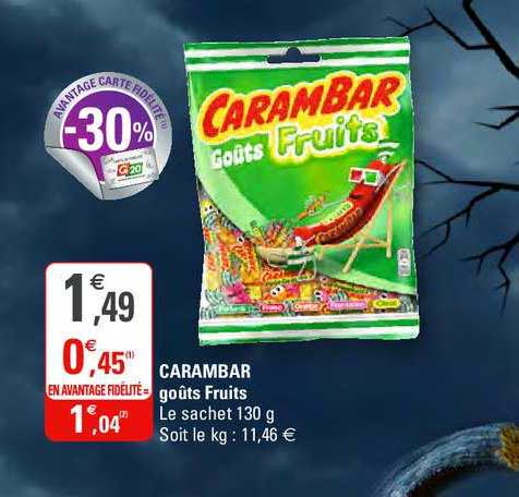 carambar goûts fruits