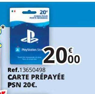 Carte Prépayée Psn 20€