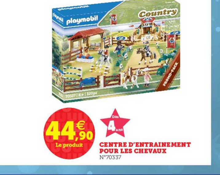 centre d'entrainement pour les cheavaux playmobil