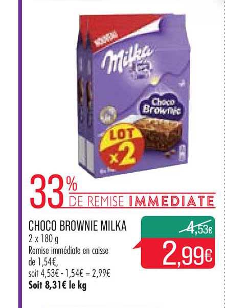 Choco Brownie Milka 33% De Remise Immédiate