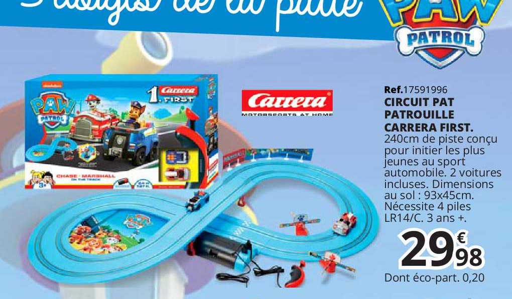circuit pat patrouille carrera first