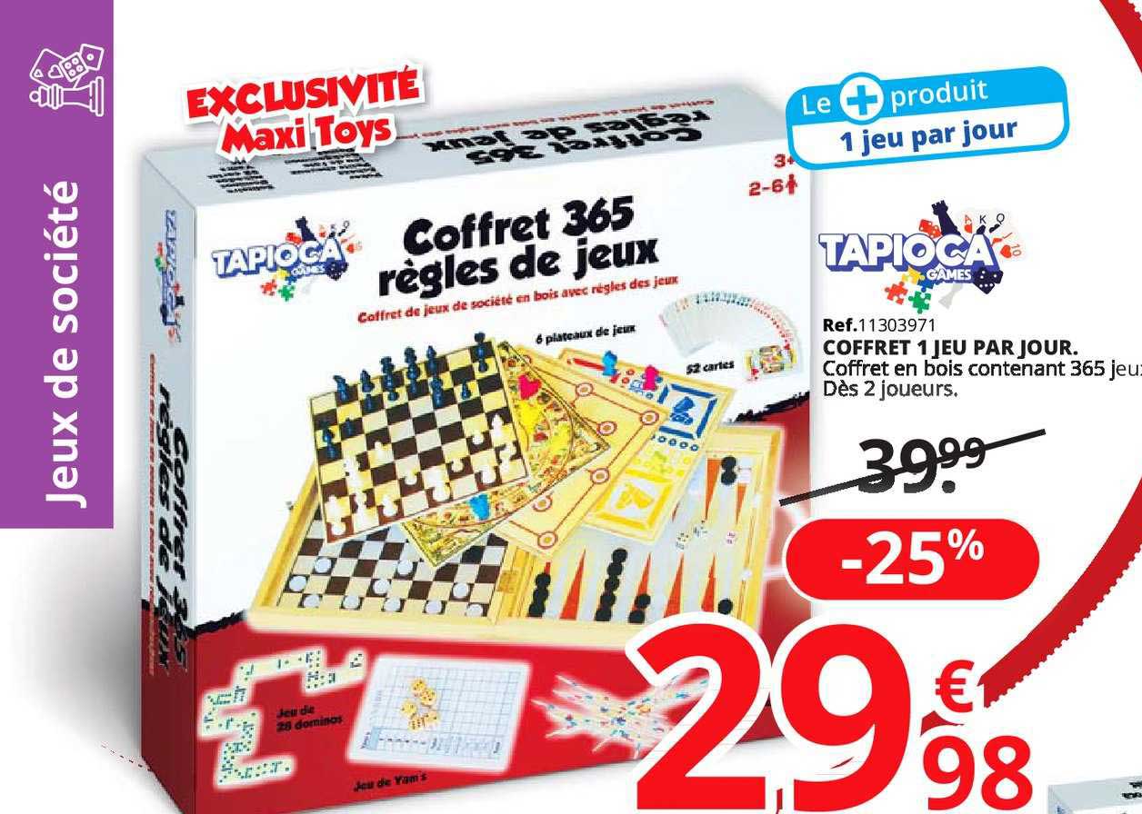 coffret 1 jeu par jour