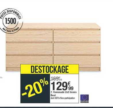 commode 2x3 tiroirs best