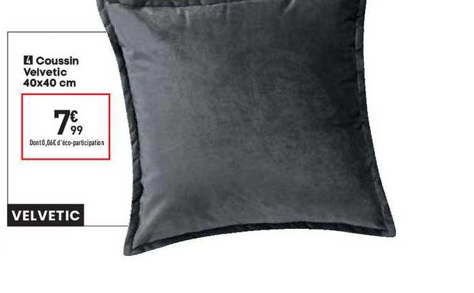 Coussin Velvetic 40x40 Cm