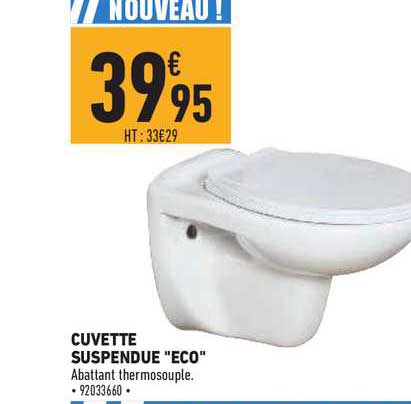 Cuvette Suspendue "eco"