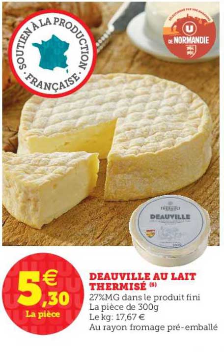 deauville au lait thermisé