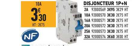 disjoncteur 1p+n