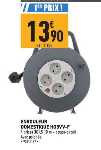enrouleur domestique ho5vv f