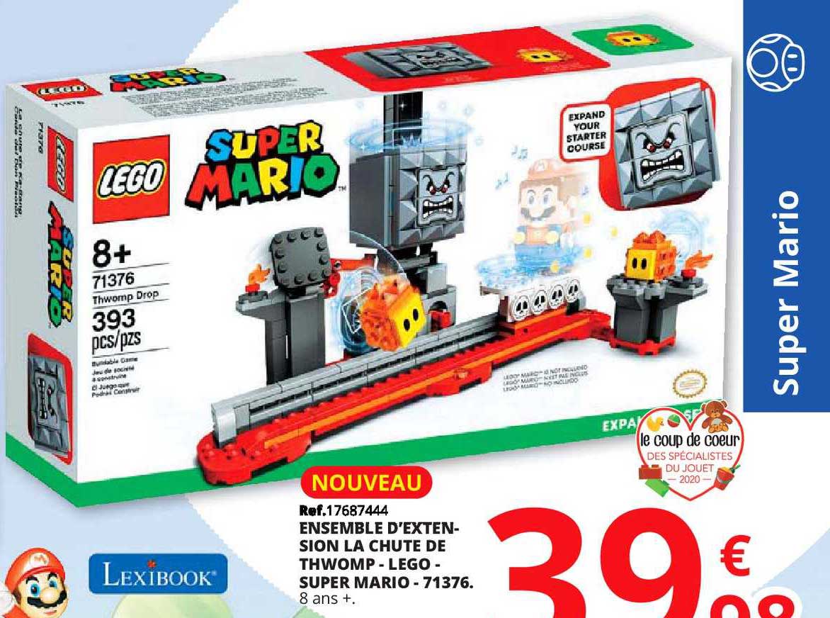 ensemble d'extension la chute de thwomp lego super marion 71376