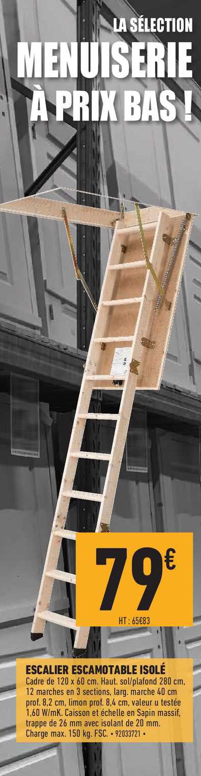 Escalier Escamotable Isolé