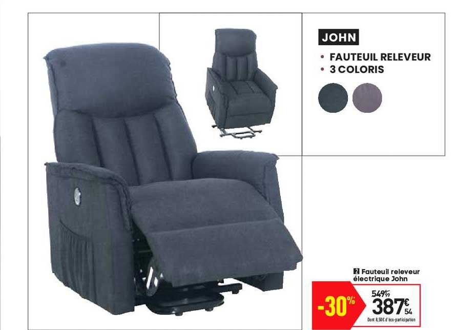 fauteuil releveur électrique john
