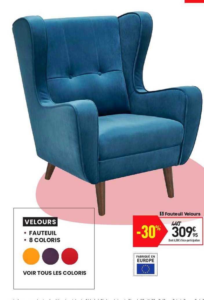 Fauteuil Velours