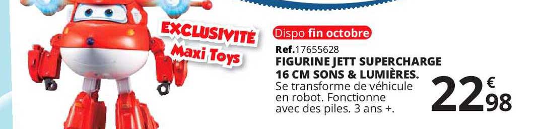 figurine jett supercharge 16 cm sons & lumières