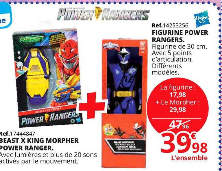 figurine power rangers beast x king morpher power ranger