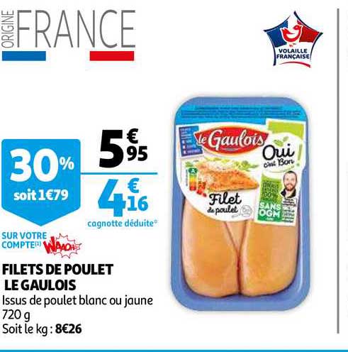 Filets De Poulet Le Gaulois