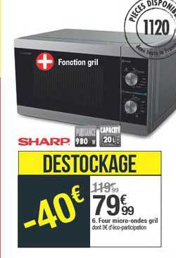 four micro ondes gril sharp