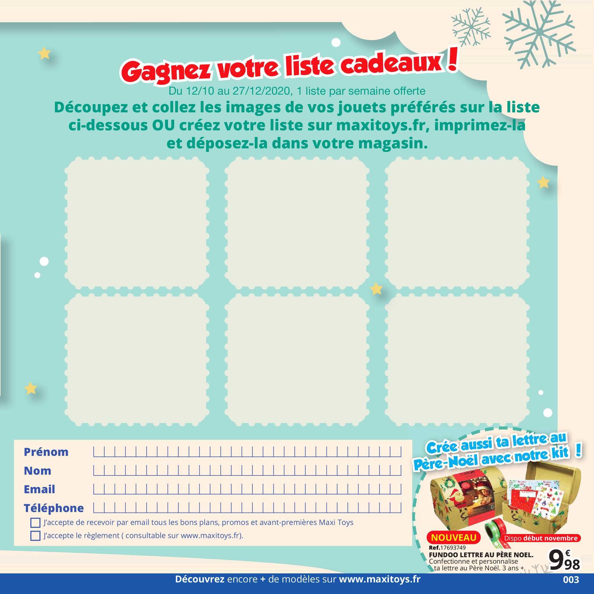fundoo lettre au père noel