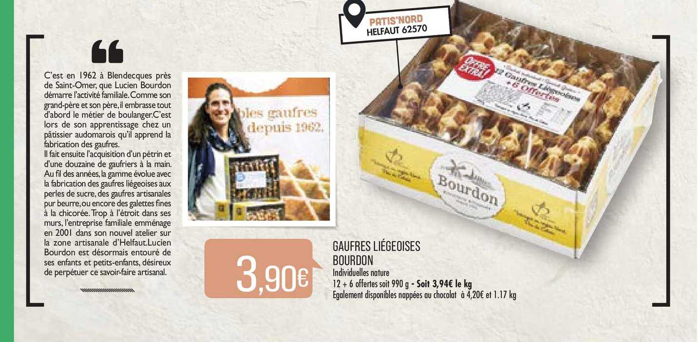 Gaufres Liégeoises Bourdon